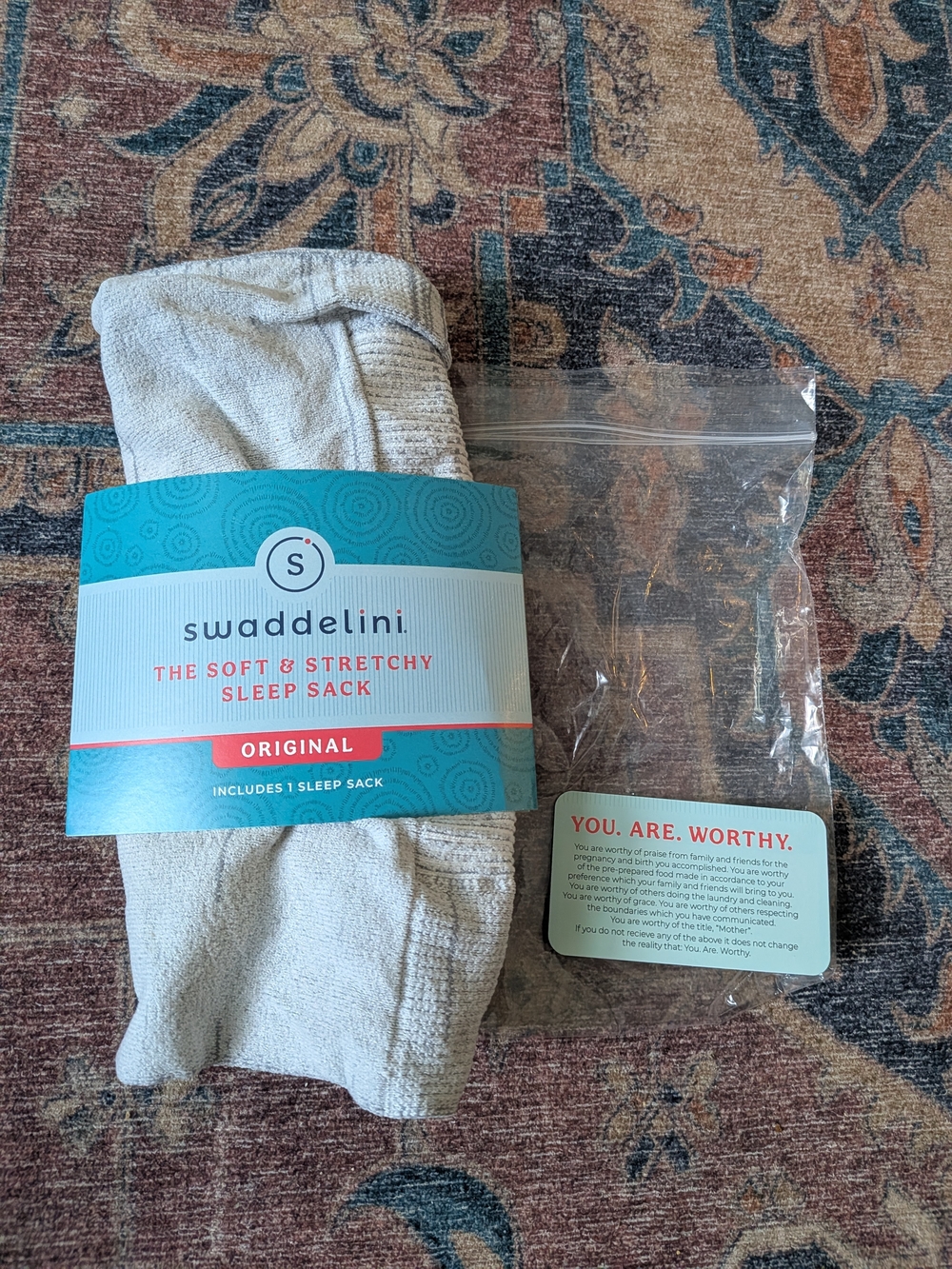 Swaddelini Original Soft & Stretchy Sleep Sack — Light Gray NWT